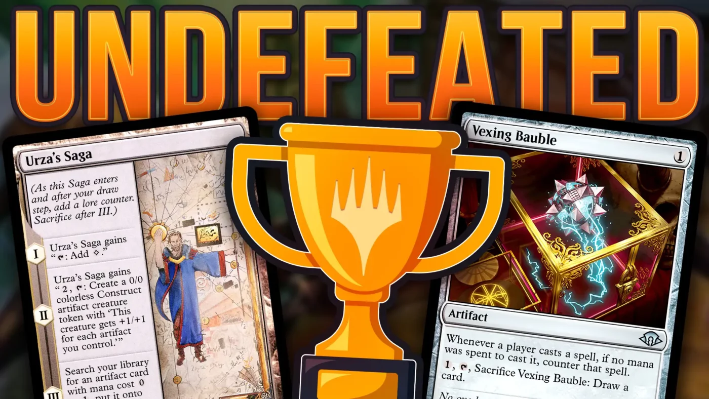 UNDEFEATED! The EPIC Storm with Urza's Saga and Vexing Bauble